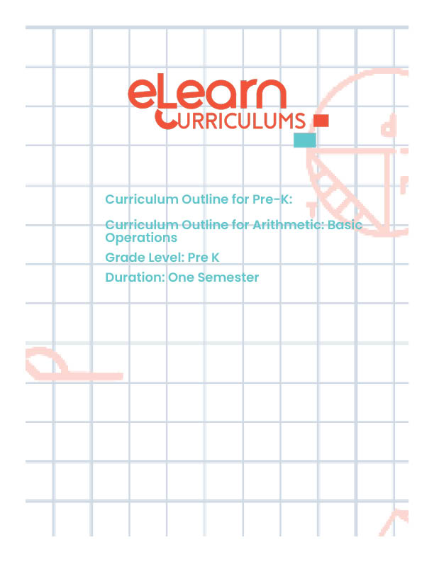 Curriculum Outline for Arithmetic: Basic Operations for Pre-K